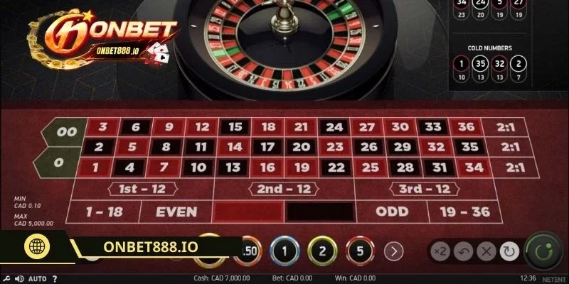 MG Casino ONBET - Trải Nghiệm Sòng Bài Đẳng Cấp Quốc Tế 4 Đặt cược Roulette thưởng lớn mỗi ngày